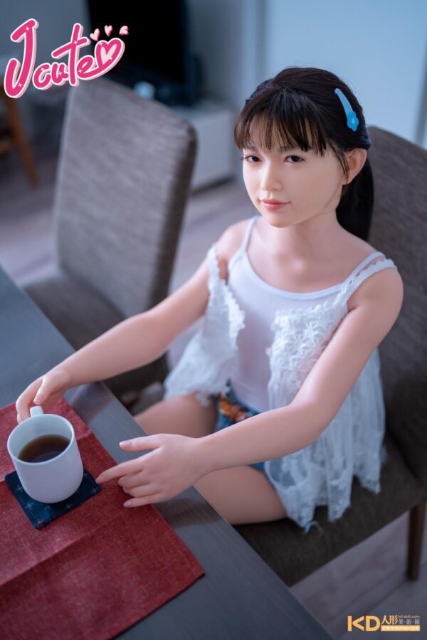 Jcute 唯 133cm 平胸蘿莉矽膠娃娃 蕾絲吊帶