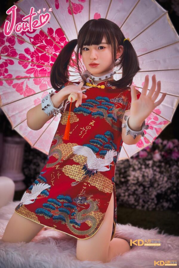 Jcute 萌咲 133cm 矽膠頭+TPE身 平胸蘿莉矽膠娃娃 可愛旗袍
