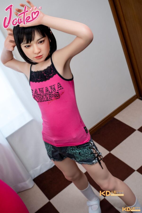 Jcute 羽純 137cm 植髮款 平胸蘿莉矽膠娃娃 粉色小可愛