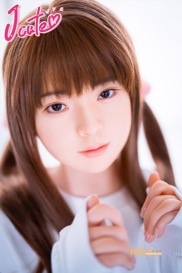 Jcute 羽純 137cm 平胸蘿莉矽膠娃娃 粉白帽T