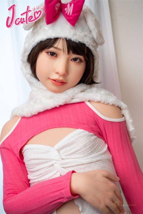 Jcute 澪 149cm 平胸蘿莉矽膠娃娃 粉白小熊