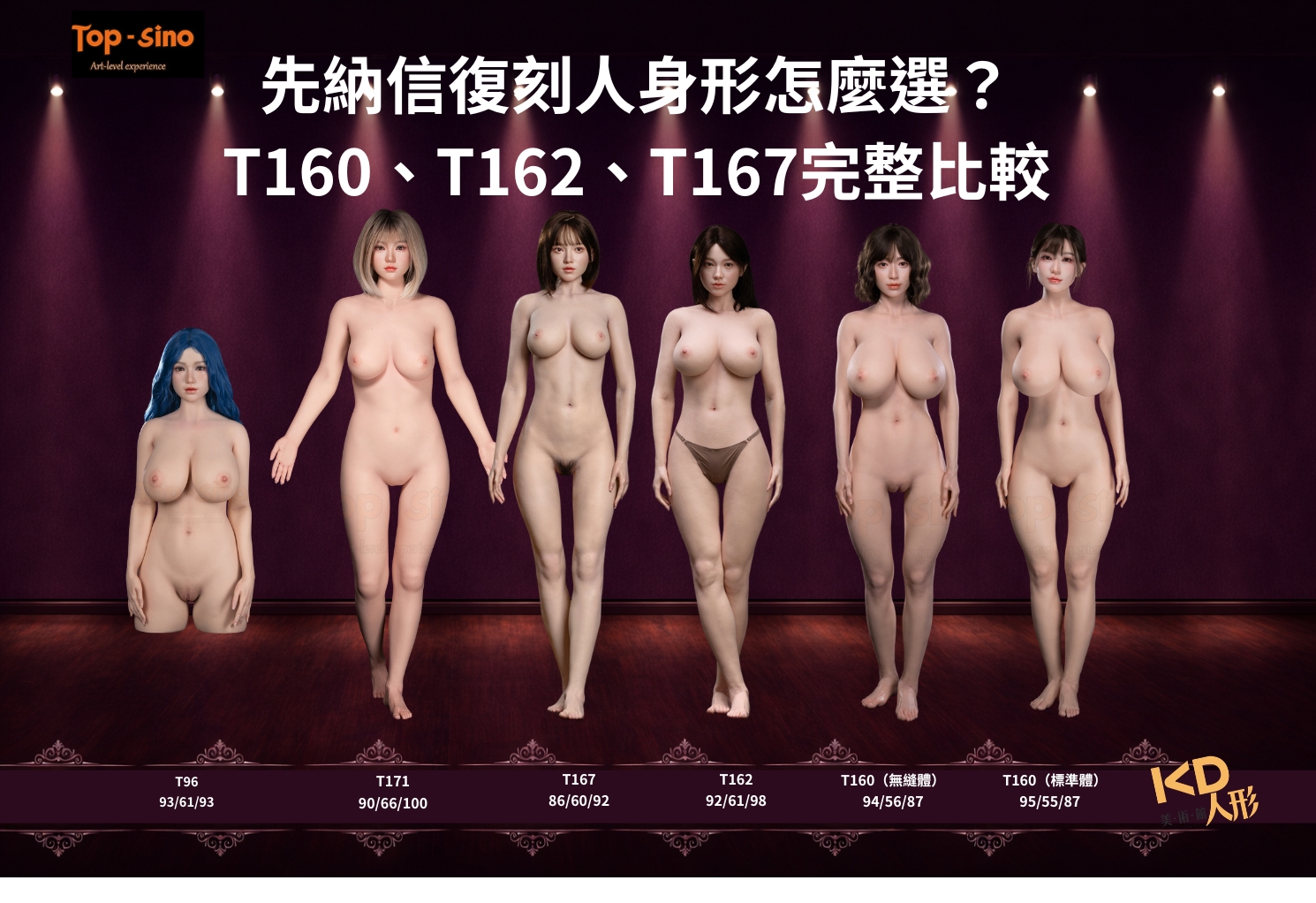 先納信復刻人身形怎麼選？ T160、T162、T167完整比較
