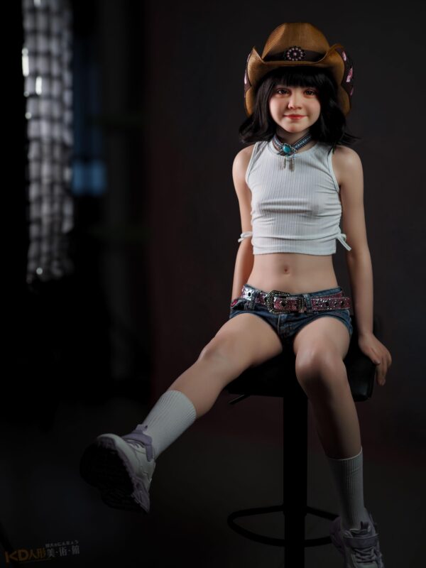 Jcute GB28 cutie 137cm 平胸蘿莉矽膠娃娃 西部女牛仔
