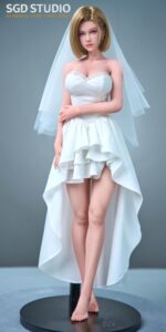 最新升級可動磁吸眼！早鳥預定再送特典(預購只到6月26日)! FG-008 65cm 全矽膠可動人偶 金髮戰鬥女孩 (有細節海外版)