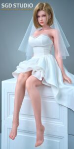 最新升級可動磁吸眼！早鳥預定再送特典(預購只到6月26日)! FG-008 65cm 全矽膠可動人偶 金髮戰鬥女孩 (有細節海外版)