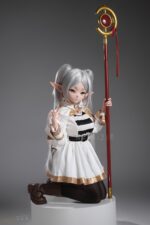 Bcdoll NS146cm N02A 送杖的芙莉蓮(frieren) COS 全矽膠實體娃娃 送大全套衣服再送你杖哦!：圖片 3