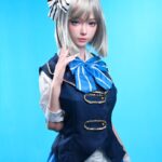 FUDOLL 152cm 全矽膠皮紋款娃娃 藍裙少女 千夏