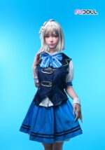 FUDOLL 152cm 全矽膠皮紋款娃娃 藍裙少女 千夏：圖片 6