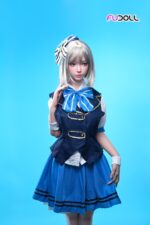 FUDOLL 152cm 全矽膠皮紋款娃娃 藍裙少女 千夏：圖片 5