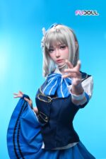 FUDOLL 152cm 全矽膠皮紋款娃娃 藍裙少女 千夏：圖片 4