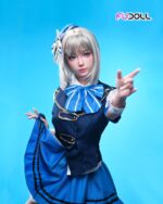FUDOLL 152cm 全矽膠皮紋款娃娃 藍裙少女 千夏：圖片 3
