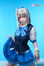 FUDOLL 152cm 全矽膠皮紋款娃娃 藍裙少女 千夏：圖片 2