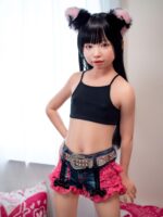 Jcute 幼澪 128cm 黑背心 平胸蘿莉矽膠娃娃