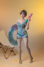 JS-doll 全矽膠皮紋款 149cm 96B 泳裝女孩：圖片 5