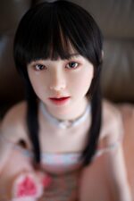 Jcute  遙(はるか) 144cm(A) 頭身一體矽膠娃娃 橙色碎花連身裙：圖片 7