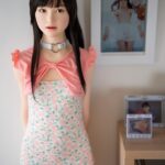 Jcute  遙(はるか) 144cm(A) 頭身一體矽膠娃娃 橙色碎花連身裙