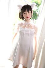 Jcute  遙(はるか) 144cm(A) 頭身一體矽膠娃娃 白連身裙：圖片 4