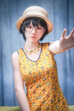 Jcute 咲良 (さくら) 153cm 頭身一體矽膠娃娃 黃色碎花連身裙：圖片 4