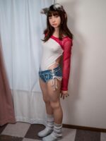 Jcute 結月 (ゆずき) 153cm 頭身一體矽膠娃娃 紅白上衣：圖片 2