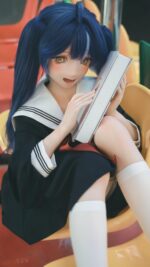 kiradols 全矽膠實體娃娃 150cm A-cup 梅川庫子（KH001-A） 雙馬尾學妹：圖片 7