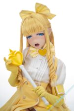 kiradols 全矽膠實體娃娃 150cm A-cup 里紗（KH004） DLC003 黃色💛魔法⭐少女 (DLC服裝須加購)