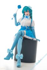 kiradols 全矽膠實體娃娃 155cm D-cup （KH004-D3） DLC003 青之魔法🩵少女 (DLC服裝須加購)：圖片 3