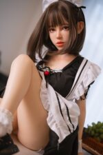 悅互動娃娃 部分皮紋款 全矽膠娃娃 頭身一體  141cm 可靈 性感小女僕：圖片 5
