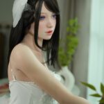 悅互動娃娃 皮紋款全矽膠娃娃 頭身一體  150cm 洛莉絲 純白小洋裝
