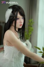 悅互動娃娃 皮紋款全矽膠娃娃 頭身一體  150cm 洛莉絲 純白小洋裝