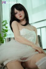 悅互動娃娃 皮紋款全矽膠娃娃 頭身一體  150cm 洛莉絲 純白小洋裝：圖片 2