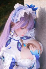 悅互動娃娃 皮紋款全矽膠娃娃 頭身一體  155cm 桐桐 坎特蕾拉cos：圖片 2