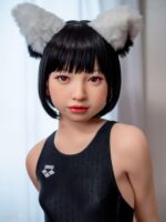 Jcute 夏美 137cm 平胸蘿莉矽膠娃娃 黑色死庫水