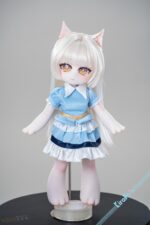 kiradols 全矽膠貓掌娃娃 1/3 AW001 CAT50 3.2KG  洋裝小貓娘｜前100名送衣服二選一（送完為止）    頭部連接螺桿：M10 規格：圖片 2