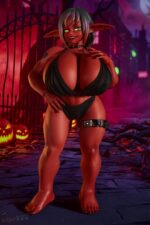 Climax Doll Si70cm GB Zarga (halloween) 全矽膠版本：圖片 3