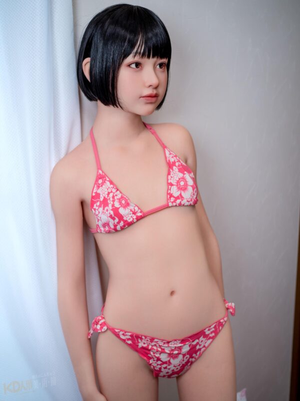Jcute 遙 137cm 平胸蘿莉矽膠娃娃 粉花比基尼