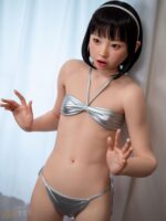 Jcute 茉 149cm 平胸蘿莉矽膠娃娃 銀色比基尼：圖片 6
