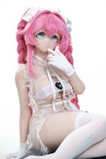 kiradols 全矽膠實體娃娃 155cm D-cup 柚希（KH011） 粉髮少女：圖片 2